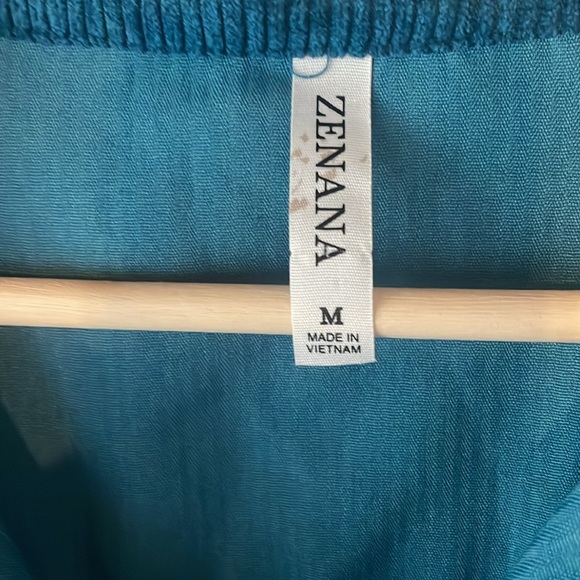 Dark aqua shacket medium big and roomy size down zenana - Picture 4 of 7